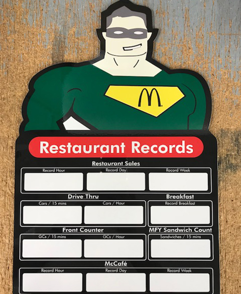 Fast Food Record Signage from Architectural Signs