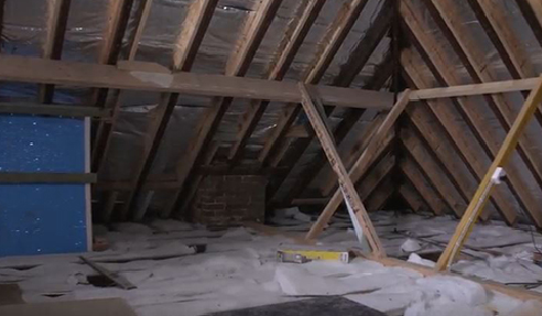 Before the Dust Proof Attic Transformation 