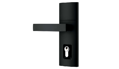 Bold Matt Black Door Hardware from Gainsborough