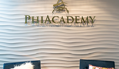 Luxury Wall Panels on Point at PhiAcademy by 3D Wall Panels