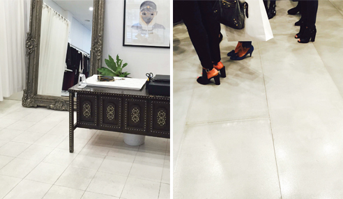 Polished Concrete Floor Finish at Splice Boutique