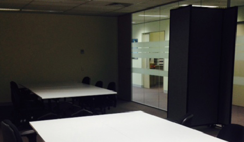 Sliding Office Partitions for Meeting Rooms from Portable Partitions