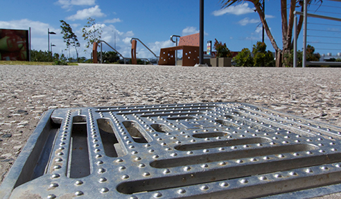 Stainless Steel Slip Proof Roof and Floor Drains from EJ