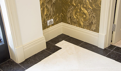 Bevelled Skirting Blocks