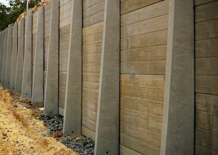 Concrete Sleeper Retaining Walls Brisbane from Concrib