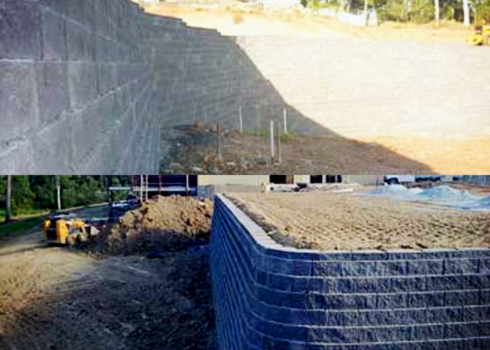 Segmental Block Reinforced Retaining Walls from Concrib