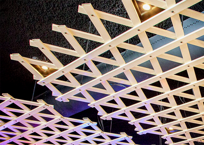 Modular Ceiling Lattice Installation Sydney by Di Emme