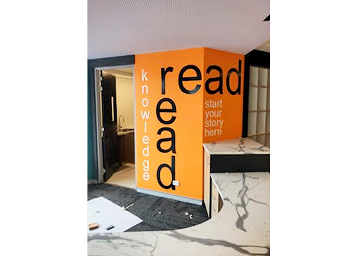 Internal Library Signage from Architectural Signs Sydney
