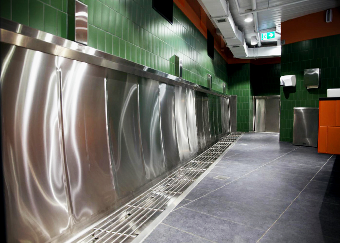 L-shaped Commercial Urinals for Flemington by Britex