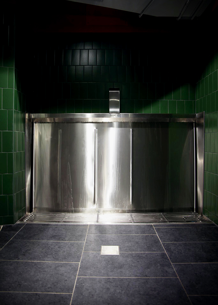 L-shaped Commercial Urinals for Flemington by Britex