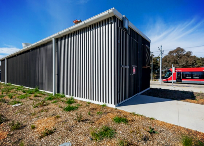 Sustainable Facade Screening for Canberra Metro by Futurewood