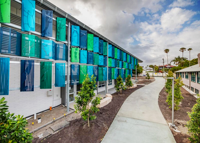 Perforated Aluminium Panels for Byron Bay School from Sapphire