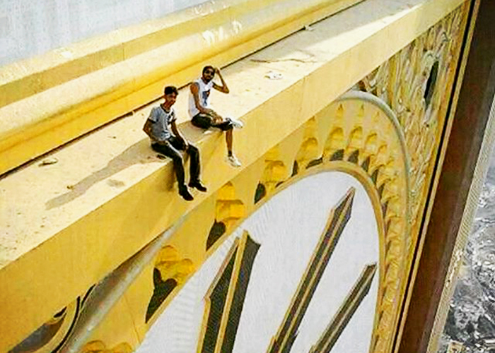 Gold Leaf Glass Mosaics for Iconic Clock Tower by TREND