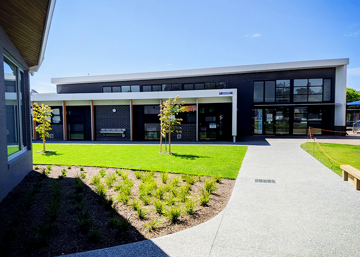 Stainless-steel Drinking Troughs for Melbourne School from Britex