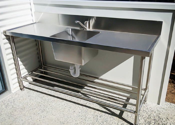 Stainless-steel Drinking Troughs for Melbourne School from Britex