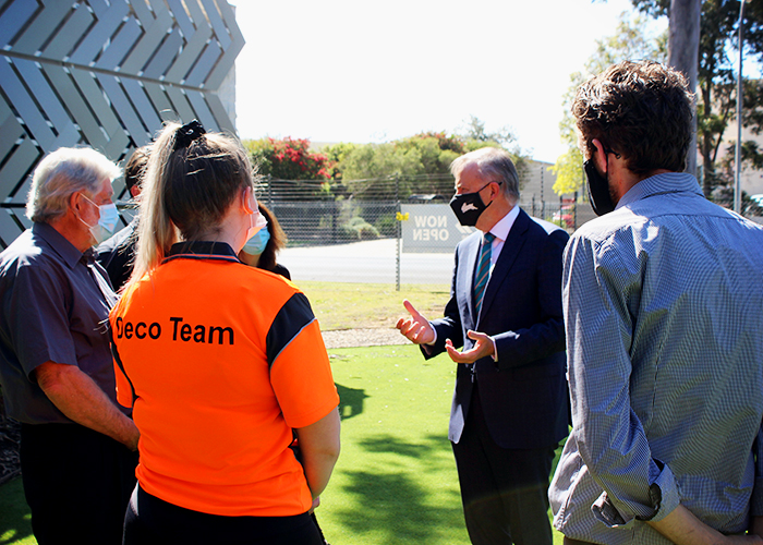 Architectural Building Products - Anthony Albanese Visits DECO