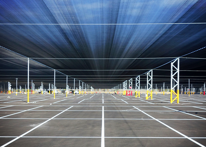 Hail Protection Canopies for Fleet Parking from MakMax Australia