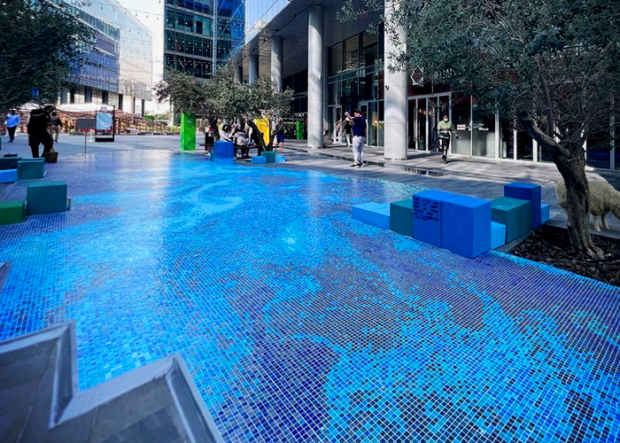 Futuristic Mosaics at Dubai Design Week 2021 by TREND Group
