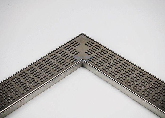 Corner Shower Grates - Aqualuna from Vincent Buda & Co