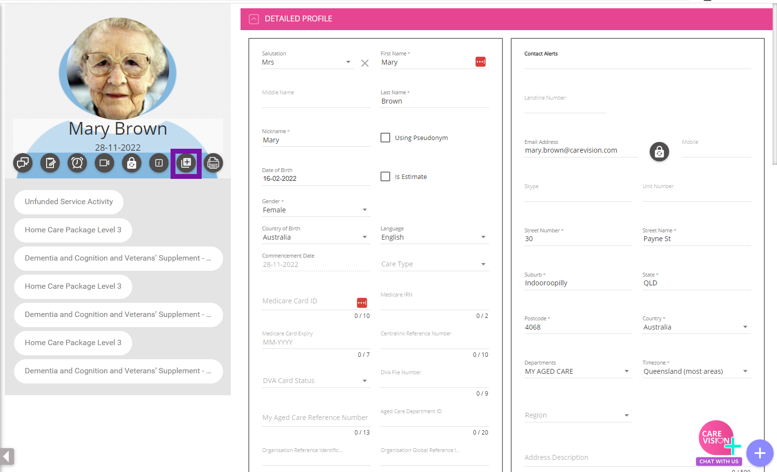 Managing Quotes and Budgets for HCP Home Care Package Clients in CareVision