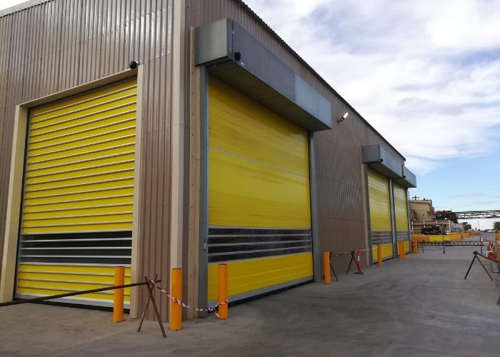 Efaflex High-Speed Spiral Doors for Mine Site by DMF International