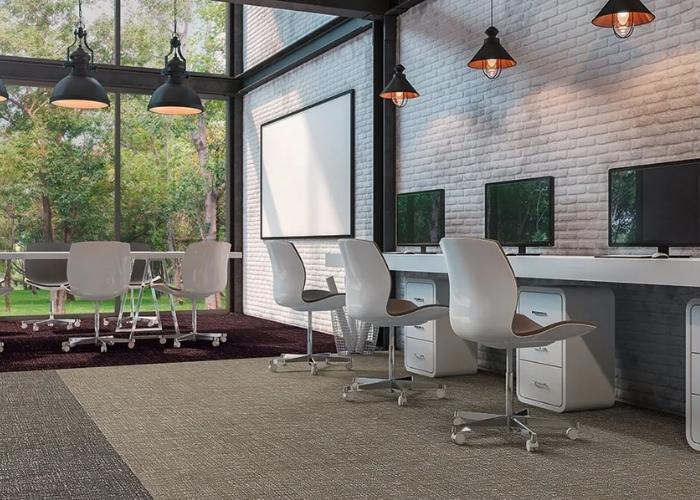 Noise Reducing Carpet Tiles for Offices by Forbo