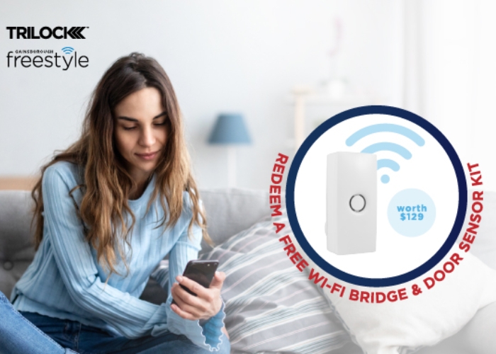 Free Wi-Fi Bridge & Door Sensor Kit from Gainsborough
