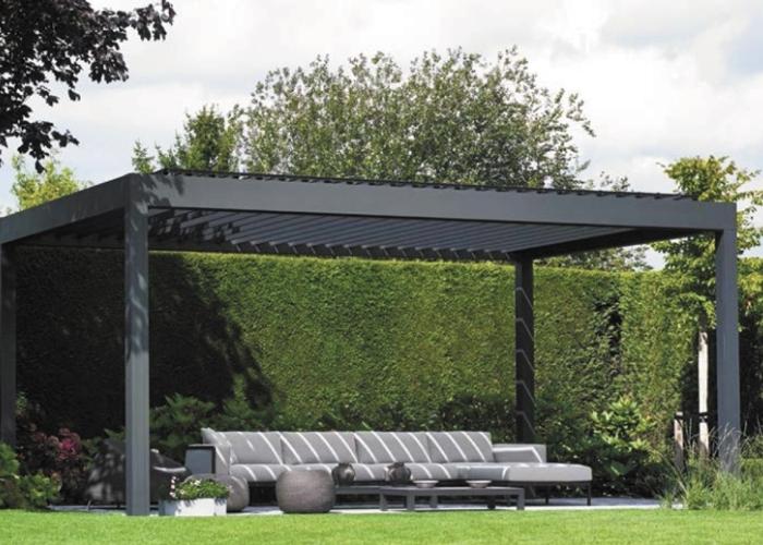 Outdoor Automated Louvre System from Shadewell