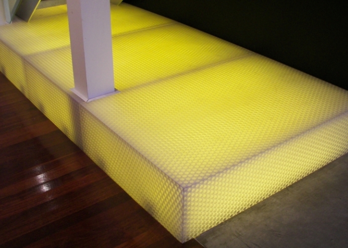 Anti Slip and Translucent Optic Flooring by Allplastics