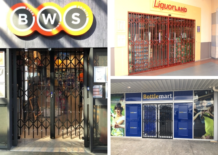 Expandable Security Gates for Liquor Stores and Hotel Bottle Shops by ATDC