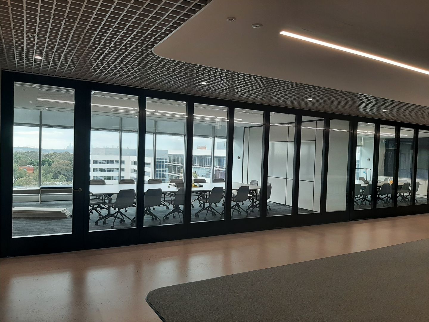 Double Glazed Remote Stacking Operable Wall from Bildspec