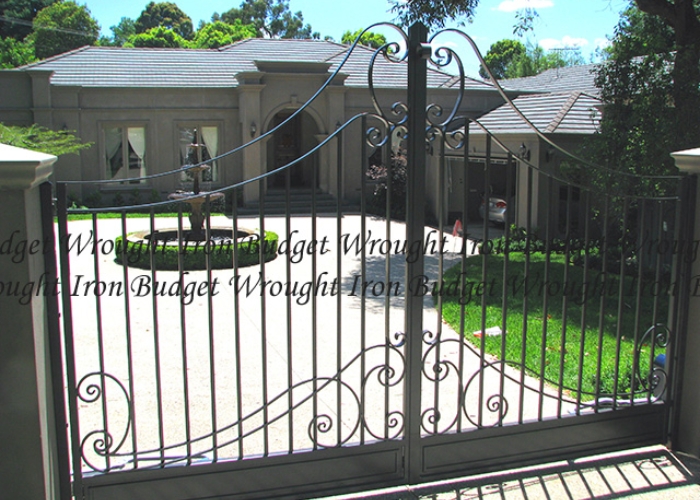 Remote Control Wrought Iron Gates by Budget Wrought Iron