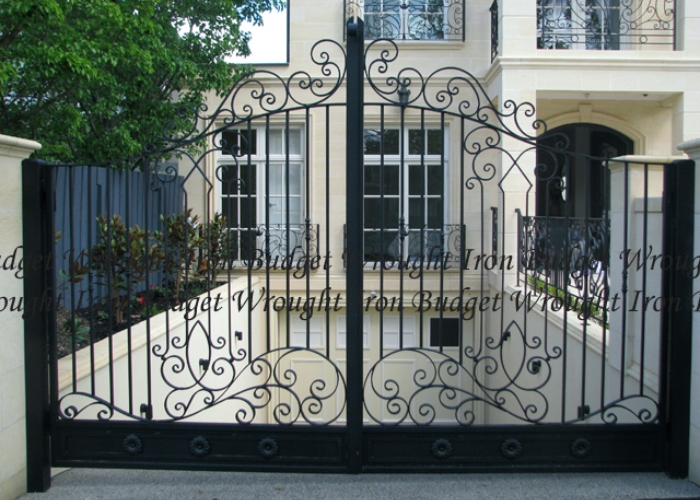 Remote Control Wrought Iron Gates by Budget Wrought Iron