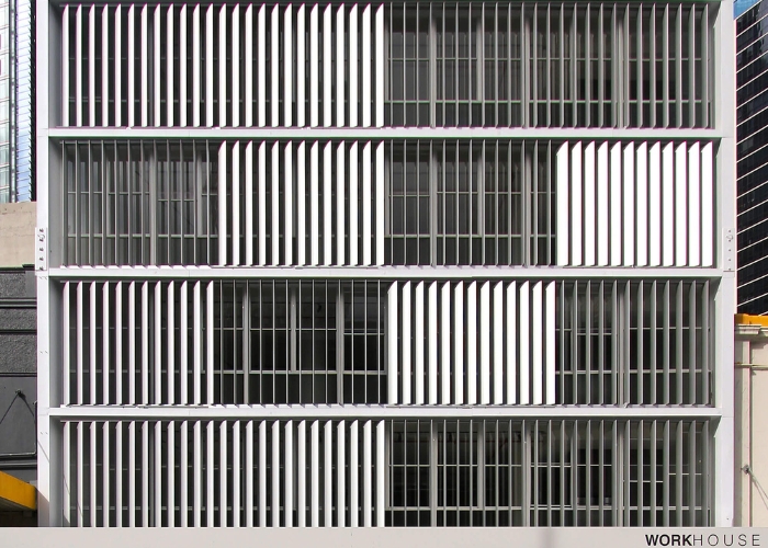 Anodised Aluminium Fixed Fins for Commercial Buildings by Maxim Louvres