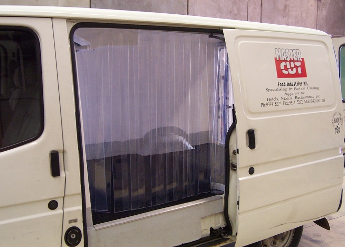 PVC Strip Curtains for Food Delivery Vehicles by Premier Door Systems