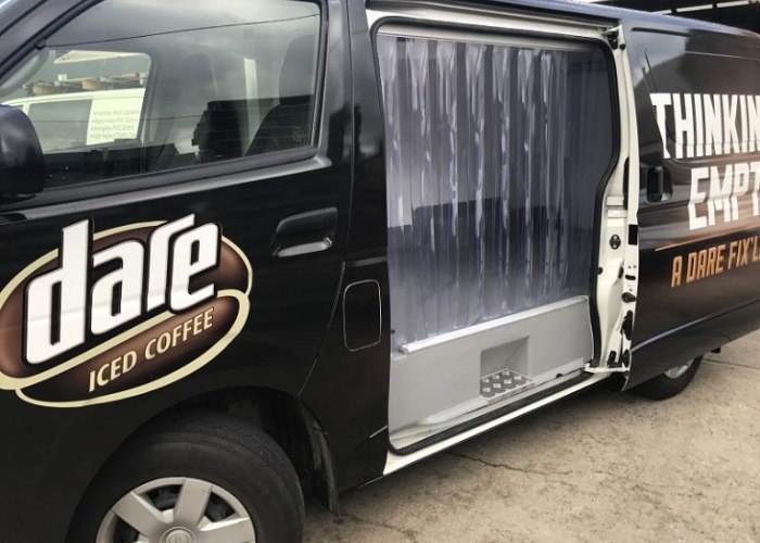 PVC Strip Curtains for Food Delivery Vehicles by Premier Door Systems