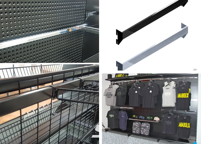 Black VERSA Shelving and Accessories from SI Retail