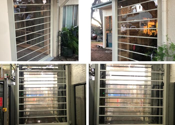 Polycarbonate Roller Shutters for Secure Visibility by KRGS Doors