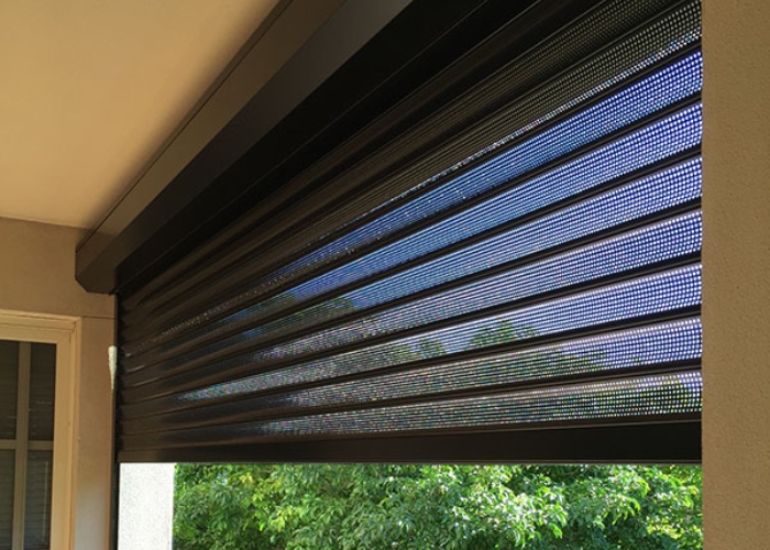 Aluminium Roller Shutters with Vision Perforations by Rollashield Shutters