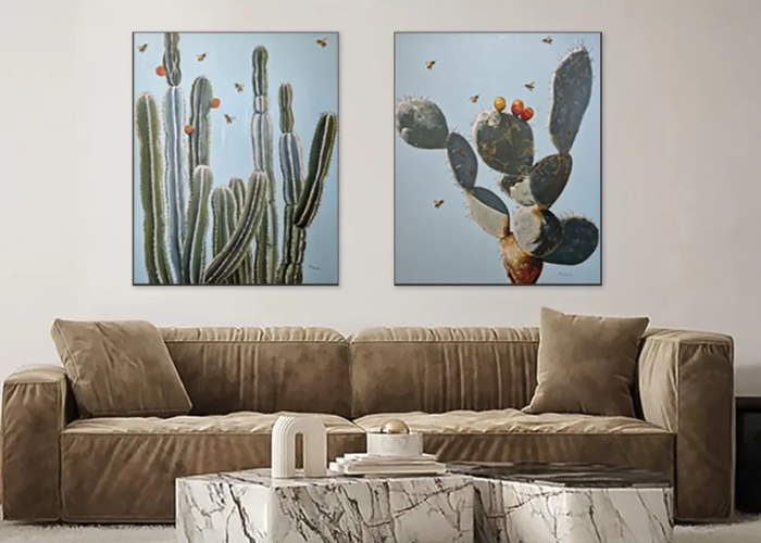 Cactus Painting for Homes by SOHO Galleries