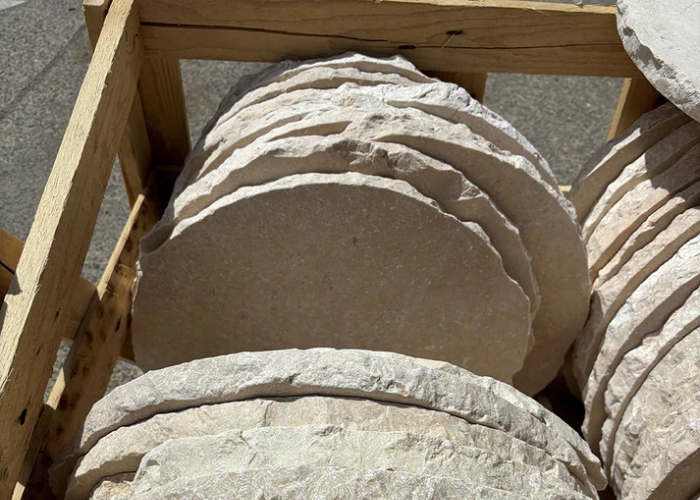 Portland Limestone Stepping Stone for Gardens by Simons Seconds