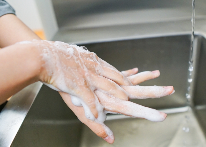 Freestanding Foot Operated Wash Basin by Stoddart