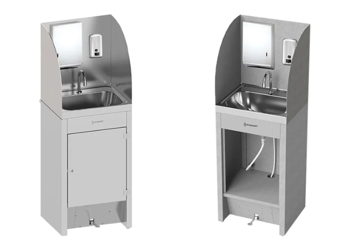 Freestanding Foot Operated Wash Basin by Stoddart