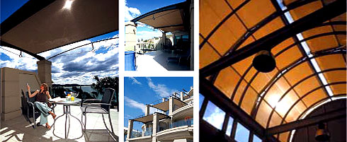 Control the sun with the convenience of Somfy automation & the style of Helioscreen sunshades.