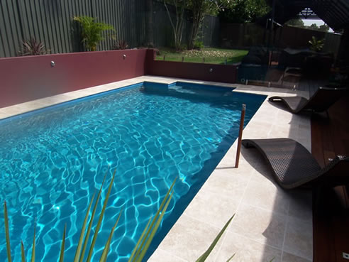 pool surfaced with beadcrete