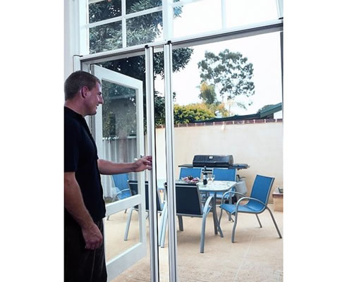 double retractable insect screen
