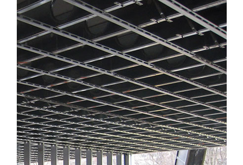 roof with resilient channels