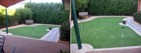 backyard golf green