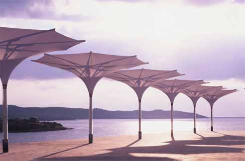 architectural umbrellas