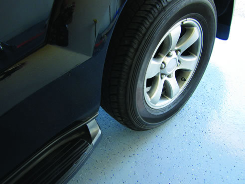 epoxy coated garage floor